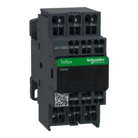 Cel mai bun preț Contactor, TeSys Deca, 3P(3NO), AC-3/AC-3e, <=440V, 32A, bobina 230V AC 50/60Hz, terminale cu arc Schneider
