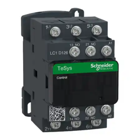 Retur gratuit Contactor, TeSys Deca, 3P(3NO), AC-3/AC-3e, <=440V, 12A, bobina 220V AC 50/60Hz, terminale inelare cu borne tip lug Schneider