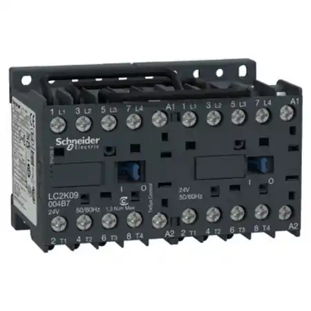 Calitate înaltă Contactor inversor Tesys Lc2-K - 4 poli - Ac-1 440V 20A - Bobina 220 - 230 V C.A. Schneider