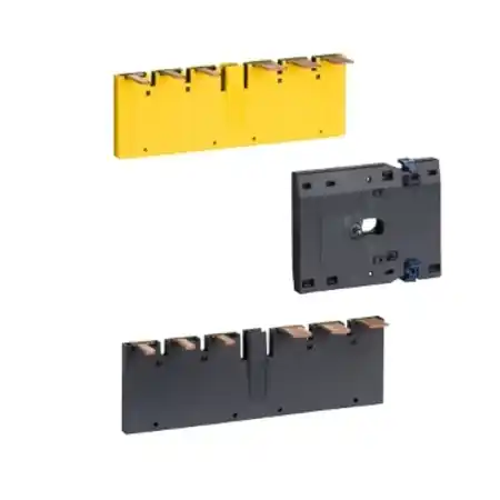 Vezi acum Kit de asamblare contactor reversibil 3P, LC1D40-D80 terminale cu surub, fara interblocaj electric Schneider