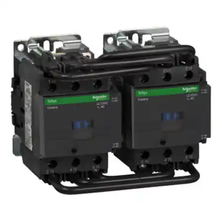 Super ofertă Contactor inversor, TeSys Deca, 3P(3NO), AC-3/AC-3e, <=440V 95A, bobina 230V AC 50/60Hz, borne cu surub Schneider